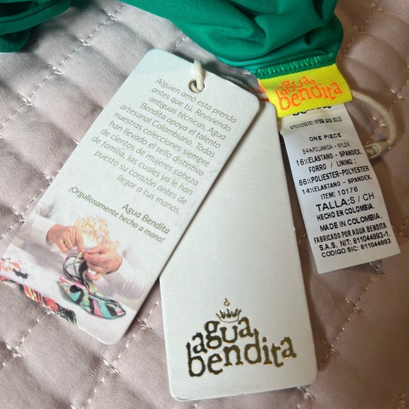 Agua Bendita One Piece Swimsuit Nyssa Java Size S - Picture 5 of 9